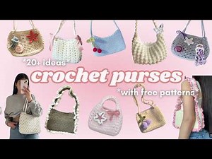 20+ Purse crochet ideas *with FREE patterns*
