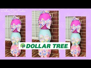 $1 DOLLAR TREE EASTER TOPIARY SPRING HOME DECOR IDEAS 🐇 EASTER EGGS DIY🌷🐰🌷