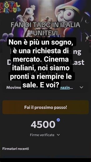 RAGAZZI, SIAMO LA PETIZIONE SU TADC PIÙ FIRMATA AL MONDO #theamazingdigitalcircus #tadc #petizione