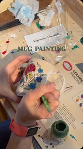 We just unlocked the cutest way to drink your coffee ☕️ by painting the mug yourself 🖼️🎨 #custommug #paintandcoffee #ceramicpainting #artclass #mugpainting #artmasterclass | Art Masterclass
