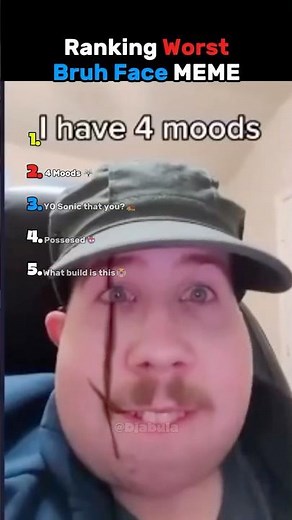 Ranking Worst Bruh Face MEME