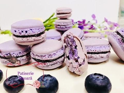 Macarons Cu Afine. O reteta rapida si delicioasa.