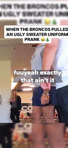 DENVER BROCOS CHRISTMAS UNIFORM PRANK💀😂 #nfl