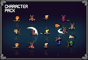 [CHARACTER PACK] RPG HEROES & ENEMIES (Pixel Art Animation Pack) ★★★★★