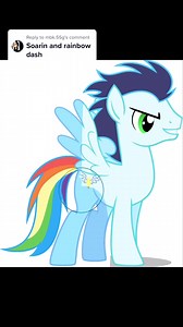 Colorful MLP Fan Art Featuring Rainbow Dash and Soarin