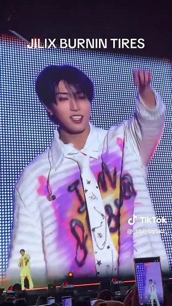 Jilix Burning Tires at SKZ Fan Meeting