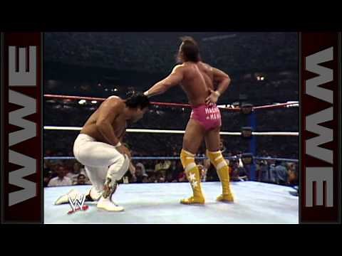 Ricky "The Dragon" Steamboat overcomes Randy "Macho Man"