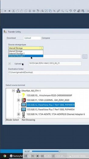 Respaldo de PanelView #shorts #panelview #rockwellautomation #hmi