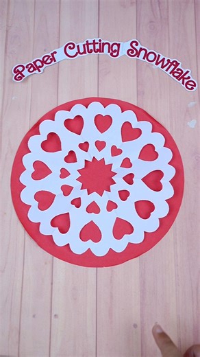 📄❄️ How to Make an Easy Paper Cutting Snowflake – Simple Step-by-Step Paper Craft Idea!
