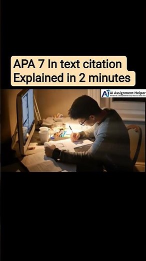 APA 7 In-Text Citations Explained in 2 Minutes