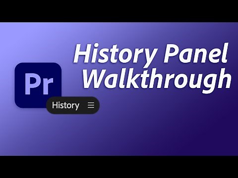 How to use the History panel to undo and redo in Premiere Pro