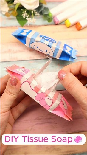 DIY Mini Soap Tissue Paper for Travel / How to make paper soap easy