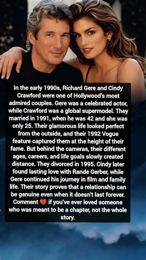 Richard Gere & Cindy Crawford: The Love Story That Didn’t Last Forever 💔 | Hollywood History