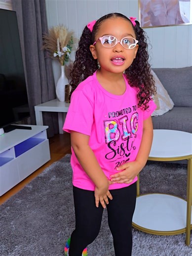 Iselin is excited to be promoted to big sister 2026 #bigsister #familymoment #happykids #familylife #babyonboard