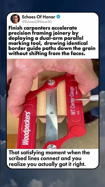 CENTER MARKING GAUGE FOR CARPENTRY