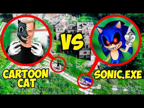 URGENT! SONIC.EXE vs CARTOON CAT BRUNO caught us **SONIC.EXE**