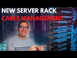New Home Server Rack Cable Management - New Patch panel and cabling!