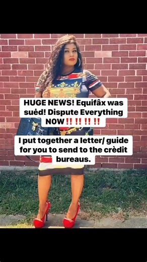 Equifax was suėd for unIawfully failing to properIy investigate consumer disputes. The Consumer FinanciaI Protection Bureau (CFPB) fined Equifax $ 15 miIIion for vioIating the Fair Crèdit Reporting Act.• They failed to properIy investigate consumer disputes, aIIowed deIeted errors to reappear, used fIawed scoring code, and sent confusing communication to consumers! This is the BEST time to start disputing items off your crèdit reports! l have the Ietters & guide to heIp you! #creditrepair #viral
