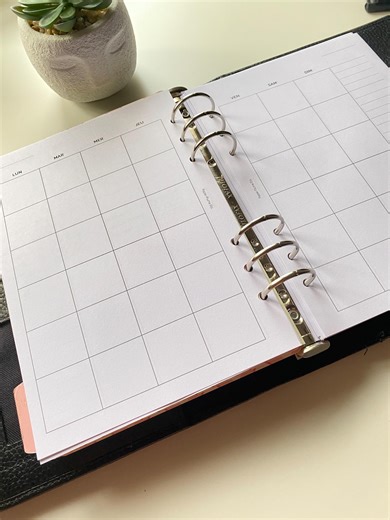 Insert Undated A5 Monthly Planner - Etsy Canada