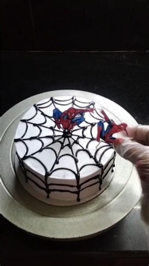 spider man cake #cake decoration #trendingshorts #shortsfeed 👌👌