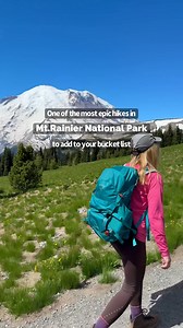 Here's the reel version of the photo we posted a couple days ago... The Mount Fremont Lookout hike starts in the Sunrise area of Mt. Rainier National Park. (Road to Sunrise opens July 4th.) It’s a 5.6-mile roundtrip hike with 1200 feet elevation gain and jaw-dropping views of Mount Rainier the entire way. Built in 1934 by the Civilian Conservation Corps, the Mt. Fremont Fire Lookout is one of four lookouts remaining in the park, and at 7,181 feet in elevation, it’s the highest one. Beginning on 