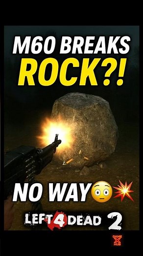 M60 Actually Breaks the Rock 😳💥 | L4D2 #shorts #l4d #left4dead2прохождение #zombiegame #gaming