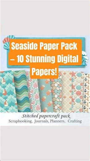 🌊✨ Bring the magic of the shore straight into your craft projects!