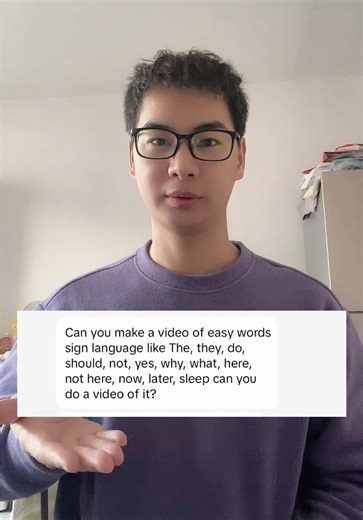 Teaching Sign Language Words：the, they, do, should, not, yes, why, what, here, not here, now, later, sleep. #signlanguage #deaf #deaftiktok #CSL #creatorsearchinsights