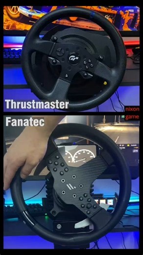 Thrustmaster VS Fanatec #steeringwheel #wheel #Fanatec #Thrustmaster #directdrive #beltdrive #simracing | Nixon Game World