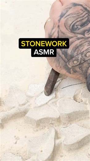 The most satisfying video you'll watch today? #stonemasonry #constructionlife #stonework #satisfying #asmrvideo | On The Tools
