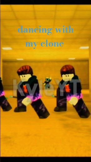 roblox dancing with my clone | roblox | #shorts #roblox