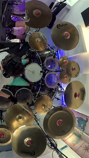 BEAST IN BLACK | BLIND AND FROZEN | DRUM COVER | BOSPHORUS CYMBALS #shorts #5
