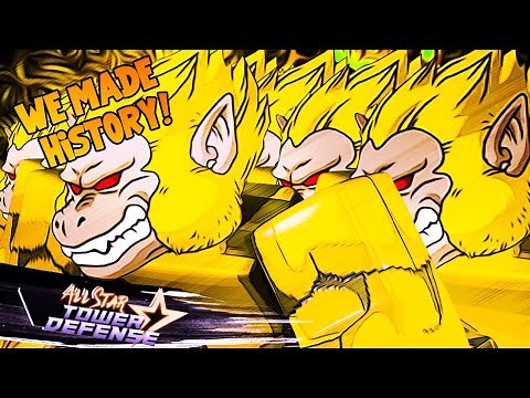 32x Golden Ape ARMY made HISTORY on the LEADERBOARDS! All Star Tower Defense | Roblox