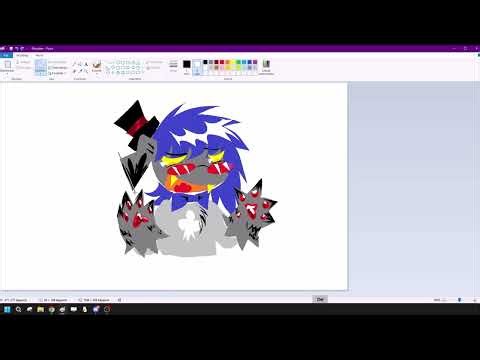 quick toby warm up mspaint lasso tool speedpaint (oc)