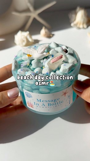 Momo Slimes Official on Instagram: "shop is restocked! beach day collection is now available at momoslimes.com 🐚 happy shopping 🩵"
