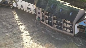 Storm Desmond may have set a new British record with provisional figures showing 14" of rain in 24 hours according to the Environment Agency - It overwhelmed some flood defences. Here is some of the aftermath from the sky. Live updates can be found here: http://www.bbc.co.uk/news/live/uk-england-cumbria-34973464 | BBC North East