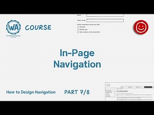 7. In-page navigation - How to design navigation