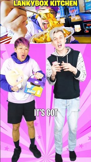 LANKYBOX FOOD IS AT CHUCK E CHEESE?! 😲 #shorts