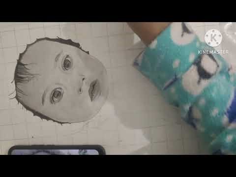 How to Draw Realistic Baby Portrait using Grid Method Full Proces Drew This Cute Baby Portraits