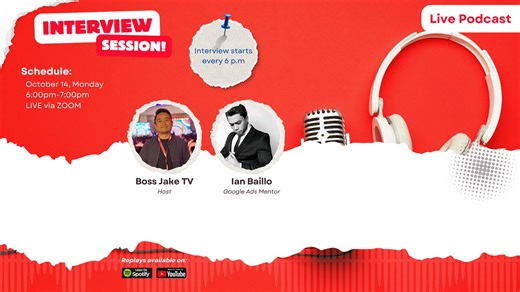 Interview with Coach Ian Baillo, Google Ads Coach | Appointment Setller | Watch the interview below (Bisaya Interview) 👇 | Boss Jake TV