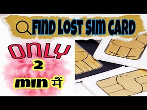 How to find lost sim card| track your mobile number location |2020