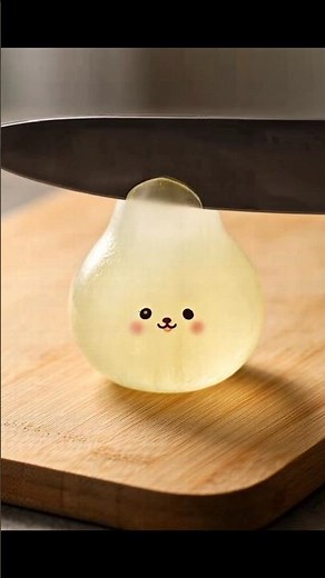 “Juicy Pear ASMR 🍐 Soft Satisfying Slice & Crunch”