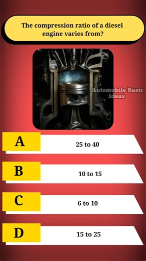 The compression ratio of a diesel engine varies from?