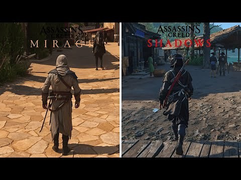 Assassin's Creed Shadows vs Assassin's Creed Mirage - Physics & Details Comparison