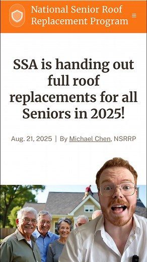SSA has finally approved the Senior Roofing Initiative, meaning if you're a senior homeowner, you can get your roof fully replaced using this benefit. | Anna Smith