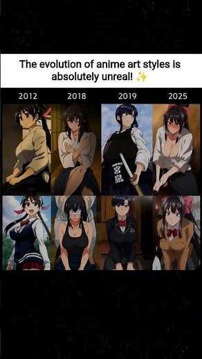 The evolution of anime art styles is absolutely unreal! ✨#AnimeEvolution #AnimeGlowUp #AnimeArtStyle
