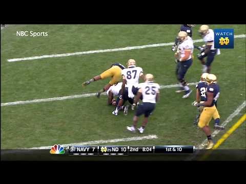 Notre Dame vs Navy Highlights