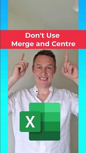 Don't use Merge and Centre in Excel #shorts