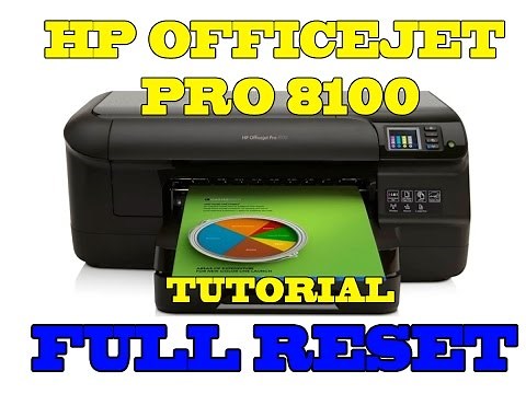 How to reset HP 8100