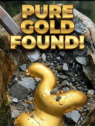 Hidden Gold Vein Beneath Solid Quartz 🔨😮 Breaking Quartz to Reveal Pure Gold #ukgold #asmr #goldprospecting #gold #fyp